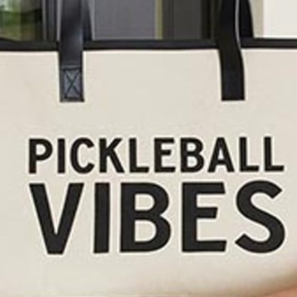 Canvas Tote - Pickleball Vibes - Picture 3 of 5